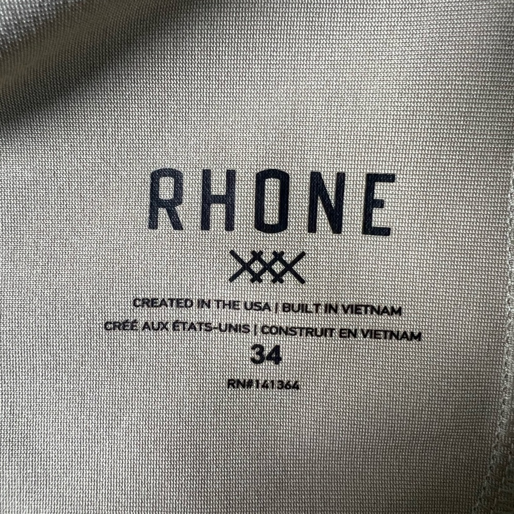 Rhone Men’s 9" Commuter® Shorts Size 34 Tan Khaki Performance Golf Shorts - Picture 9 of 13